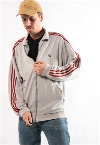 VINTAGE ADIDAS SWEATSHIRT JACKET.