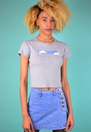VINTAGE 90'S CALVIN KLEIN CROPPED T-SHIRT