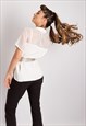 Viscose New White Blouse short sleeve