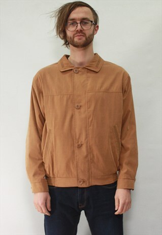 VINTAGE 90' AMAZING CLASSIC BROWN UNISEX JACKET