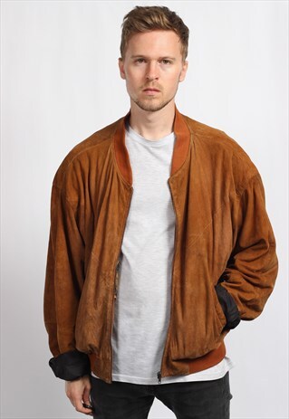 VINTAGE SUEDE BOMBER JACKET