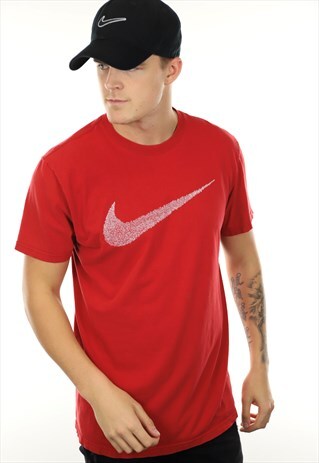 VINTAGE NIKE BIG SWOOSH T SHIRT TEE