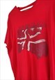 VINTAGE NAPAPIJRI T-SHIRT IN RED XL
