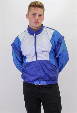 VINTAGE FESTIVAL PATTERN SHELL JACKET