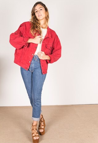 VINTAGE 80S LEVIS COLOURED JACKET / C600