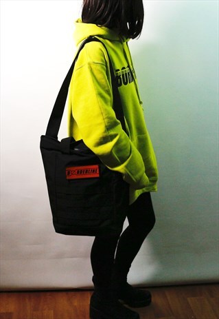 UTILITY TOTE BAG ORANGE PATCH