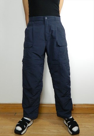 NAVY BLUE CARGO TROUSERS