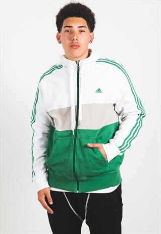VINTAGE 80S ADIDAS FULL ZIP HOODIE / S4149