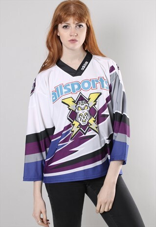 VINTAGE 90S ADIDAS ALLSPORTS SPORTS JERSEY TOP