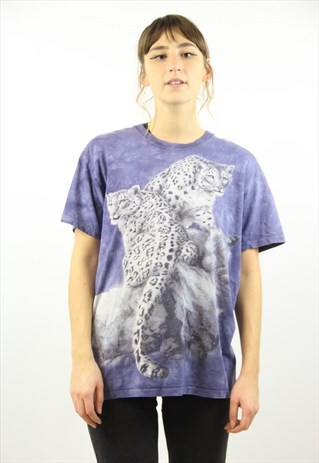 VINTAGE GRAPHIC PRINT TIE DYE T-SHIRT