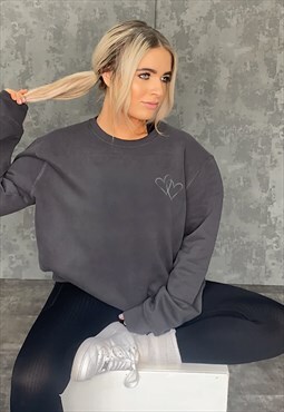 Linked Heart Oversized Sweatshirt