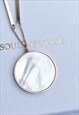 SHELL COIN NECKLACE ROSE GOLD