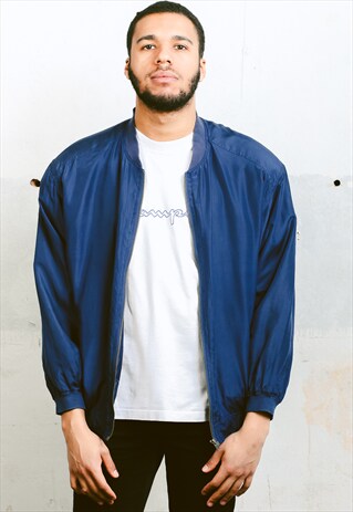 VINTAGE SILK BOMBER JACKET