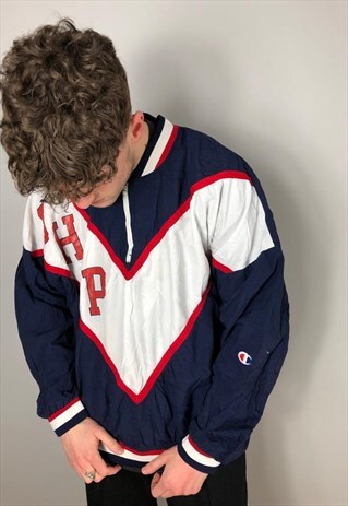 VINTAGE CHAMPION 1/4 ZIP LIGHTWEIGHT JACKET
