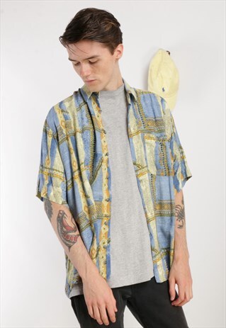 VINTAGE PATTERENED FESTIVAL SHIRT Z228