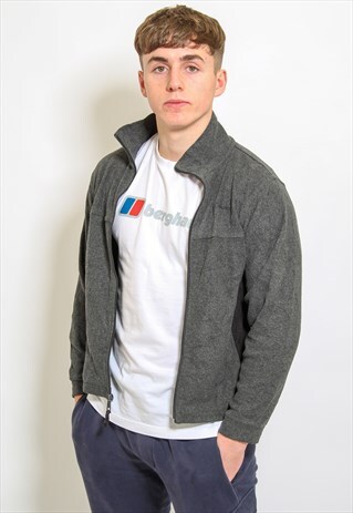 VINTAGE COLUMBIA FLEECE IN GREY SMALL