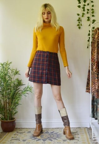 VINTAGE CHECK MINI SKIRT