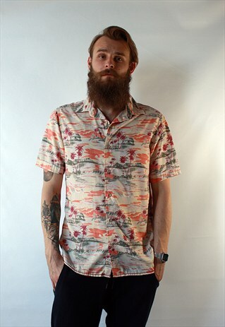 VINTAGE 80'S AMAZING SHIRT WITH BUTTONS HAWAIIAN STYLE