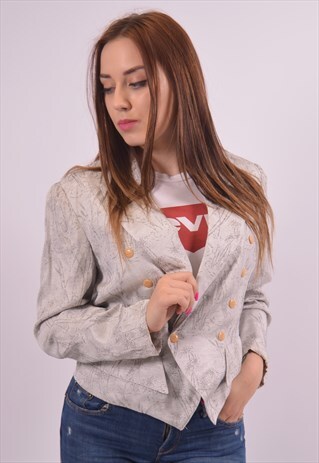 VINTAGE ROCCOBAROCCO BLAZER JACKET GREY