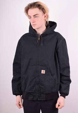 CARHARTT MENS VINTAGE JACKET MEDIUM BLACK 90S