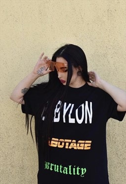  BAAD t-shirt black  BABYLON XXI (unisex)