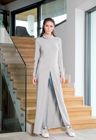 GREY TUNIC/MAXI TUNIC/MAXI TUNIC TOP/TUNIC DRESS/COVER UP