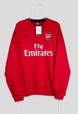 Vintage Nike Arsenal Red Sweatshirt 2008/09 Deadstock XXL