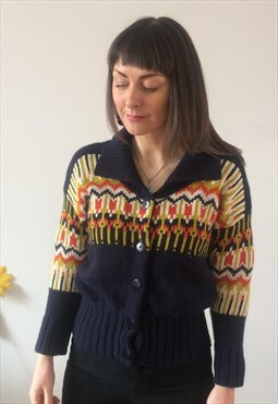 Vintage French Connection Multicoloured Cardigan