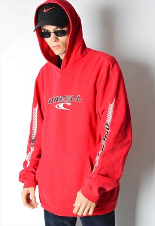ONEILL VINTAGE 90S RED HOODIE