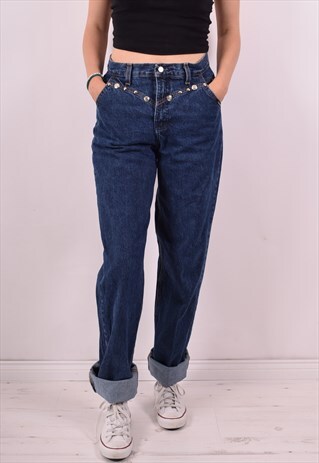 ROCKIES WOMENS VINTAGE JEANS W28 L36 BLUE 90S