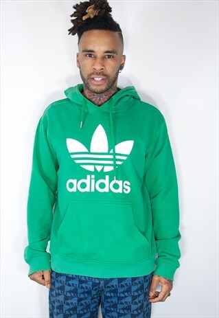 VINTAGE ADIDAS HOODIE GREEN
