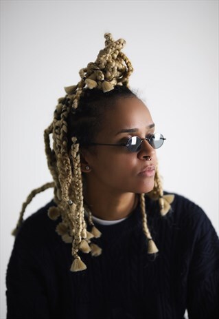 BLACK SUMMER OG ROUND 90S Y2K SLIM SUNGLASSES SHADES