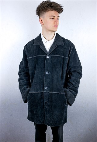 VINTAGE SUEDE FAUX FUR JACKET