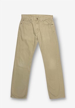 Vintage levi's 505 straight leg jeans beige w30 l32 BV20738