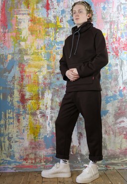 Chocolate  Drawstring Trousers 