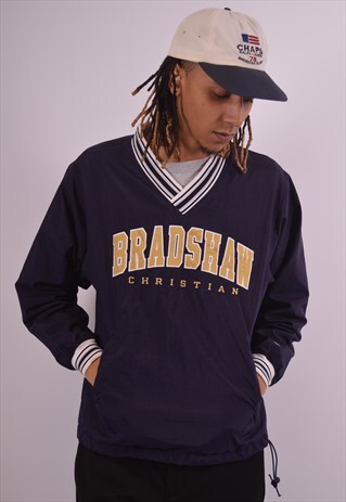 VINTAGE CHAMPION PULLOVER JACKET PURPLE