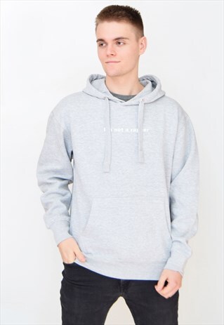 GREY I'M NOT A RAPPER (WHITE) HOODIE