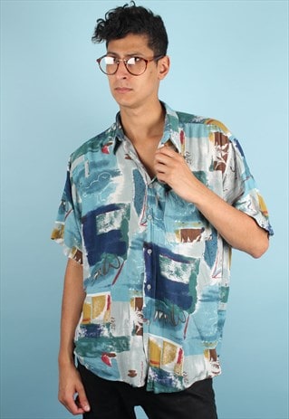 VINTAGE CRAZY PATTERN SHIRT ASM1145