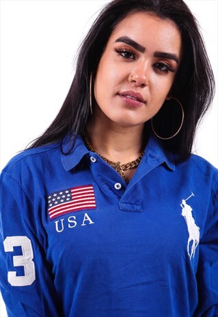 RALPH LAUREN LONG POLO SHIRT T684
