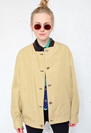 VINTAGE 80S REVERSIBLE BOMBER JACKET