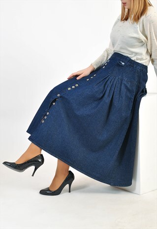 VINTAGE 80'S DENIM SKIRT