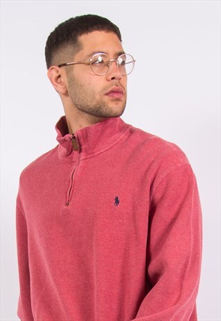 RALPH LAUREN 1/4 ZIP SWEATSHIRT