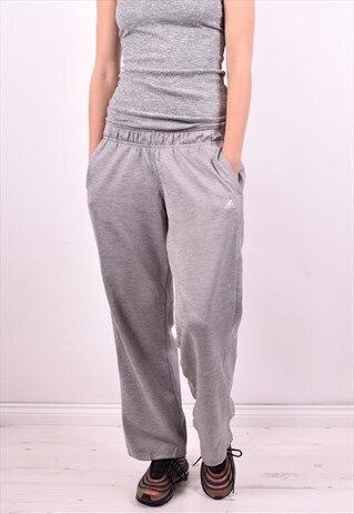 ADIDAS WOMENS VINTAGE TRACKSUIT TROUSERS W30 L29 GREY 90'S