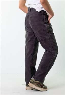 Black 90s Dickies  Cargo Skater Trousers Pants Jeans