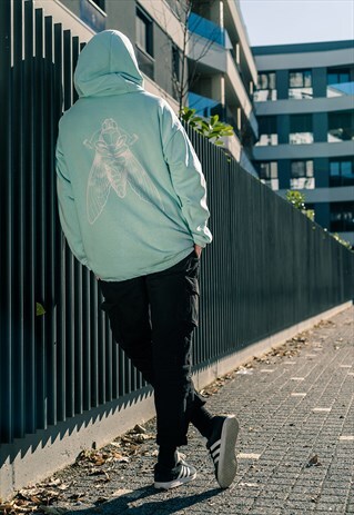 OVERSIZED HOODIE IN MINT GREEN