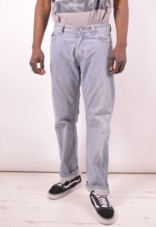 HUGO BOSS MENS VINTAGE JEANS W34 L30 BLUE 90S