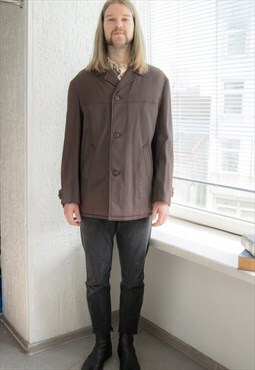 Vintage 70's Brown Minimalist Coat