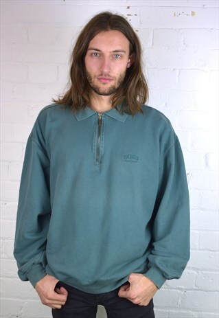 VINTAGE 90'S BOSS 1/4 ZIP SWEATSHIRT