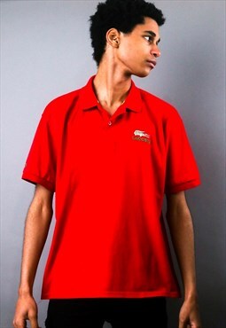 vintage red lacoste polo