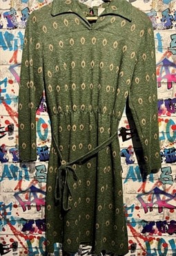 Made in England 60s 70s green  Aline dress